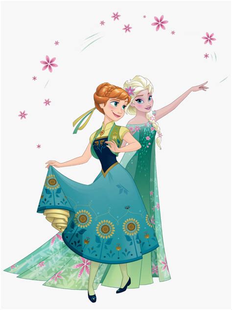 Elsa And Anna Elsa E Anna Frozen Fever Png Image Transparent Png