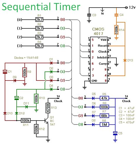 Sequential Timer Controlcircuit Circuit Diagram
