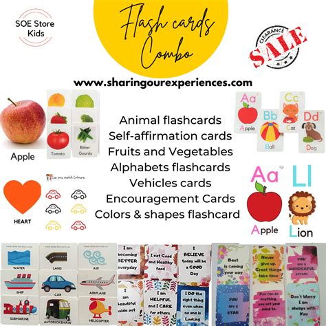 Educational Flashcards For Babies And Toddlers Combo Pack Sharing