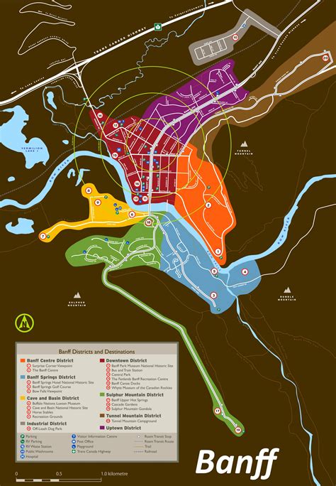 Banff Tourist Attractions Map