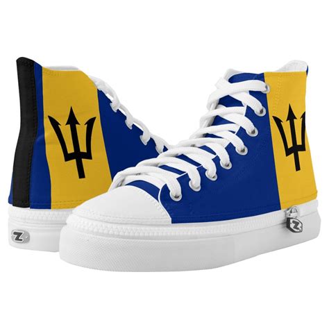 Barbados Flag High Top Sneakers Zazzle High Top Sneakers Sneakers High Tops