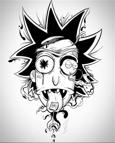 Pin By Lucas Pedro On Desenhos Rick And Morty Drawing Trippy Designs