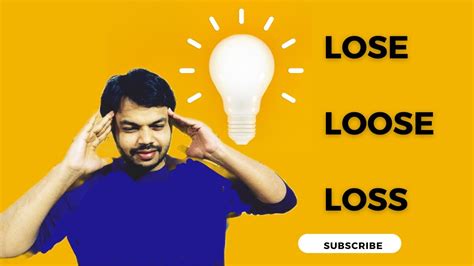 Difference Among Looselose And Loss Youtube