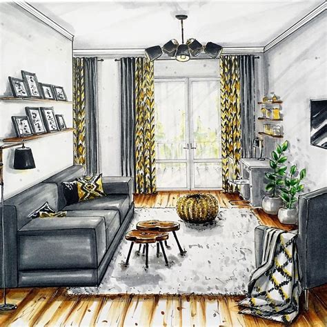 How To Sketch A Room For Interior Design At Interior