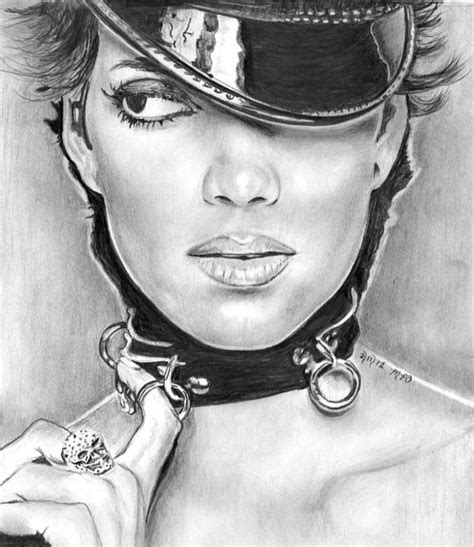 Drawing Halle Berry By Marmicminipark Ourartcorner
