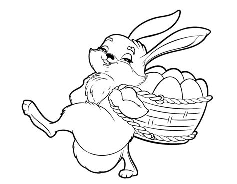 Dibujos De Conejo De Pascua Imprimible Gratis Para Colorear Para Colorear Pintar E Imprimir