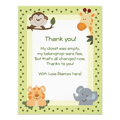 Personalised new baby gift thank you card notes. Pin on Baby shower