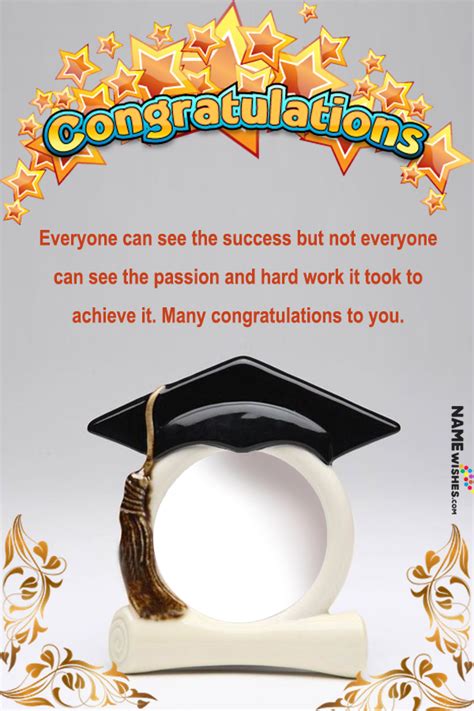 Congratulations Message For Graduation Or Masters With Name