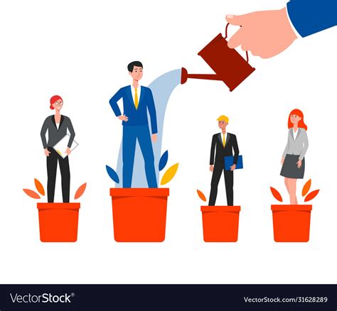 Career Success And Growth Cartoon Business Vector Image