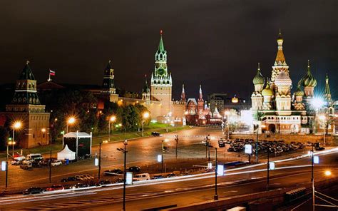 Free Download Moscow Skyline Night Wallpaper 1920x1200