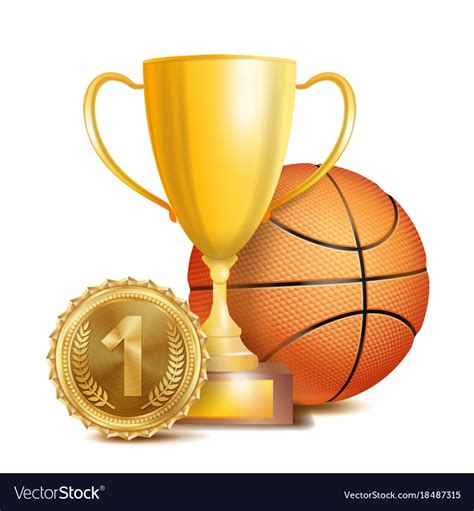Basketball Achievement Award Sport Banner Vector Image
