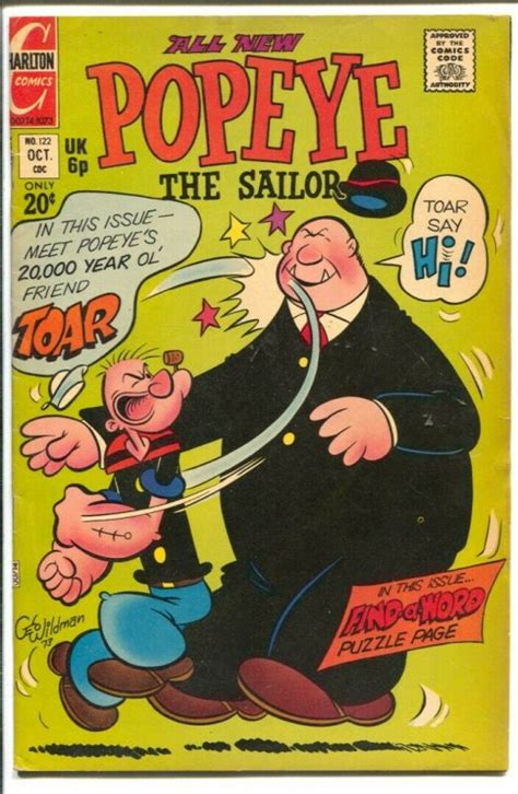 Popeye 122 1973 Charlton Wimpy Sea Hag Fn Comic Books Bronze Age