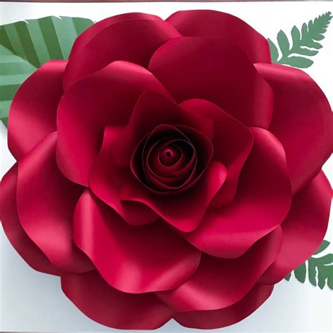 Paper Flowers Pdf Combo Of Large And Medium Rose Paper