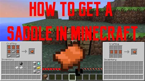 Unfortunately, saddles cannot be made from the furnace/crafting table and instead you must locate them. HOW TO GET A SADDLE IN MINECRAFT - Minecraft 1.11.2 ...