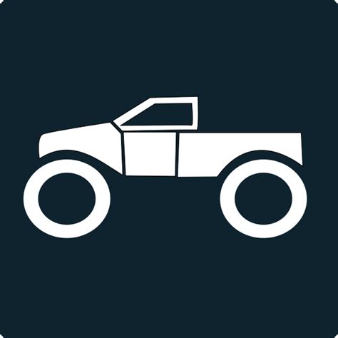 Monster Truck Icon Vector Free Svg