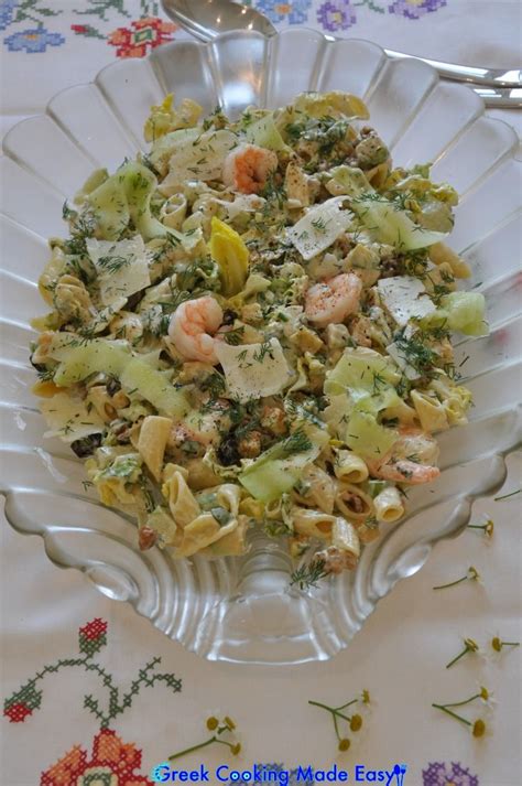 Pasta salads are perfect for a filling lunch or you've gotta try our festive taco pasta salad this summer. Festive Pasta Salad with Shrimps - Γιορταστική Σαλάτα με ...