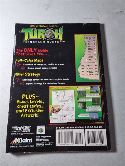 Official Guide To Turok Dinosaur Hunter By David Cassady 1997 Trade