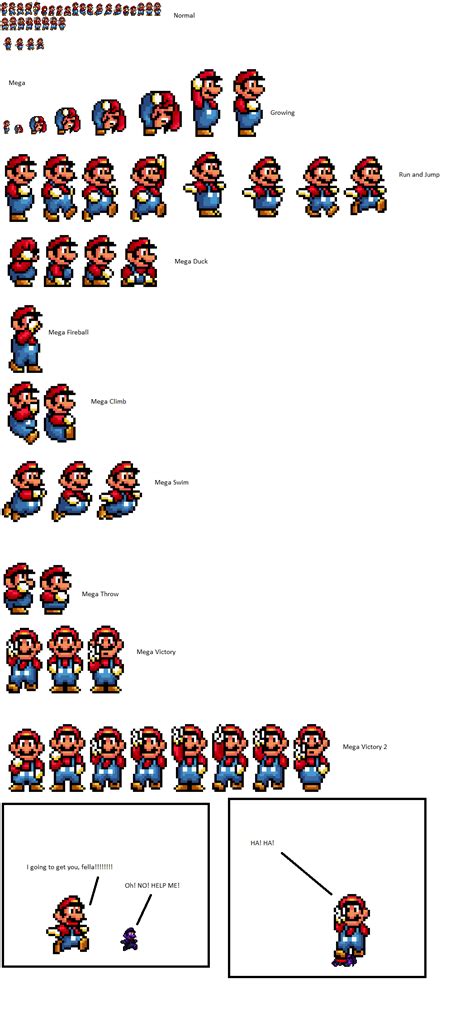 16 Bit Mario Sprite Sheet