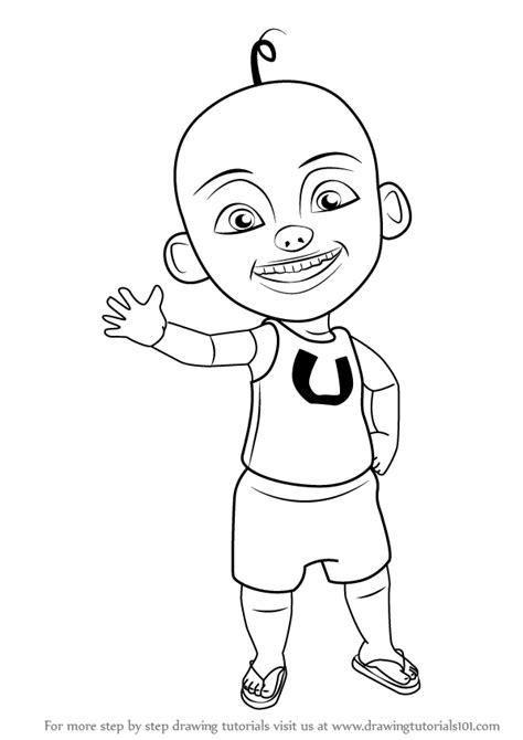Learn How to Draw Upin from Upin & Ipin (Upin & Ipin) Step by Step