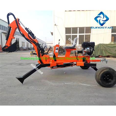Ce China Small 2 Wheel 9hp Backhoe For Farm Work Excavators Small
