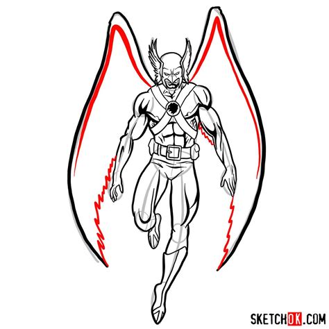 Learn How To Draw Hawkman A Step By Step Tutorial