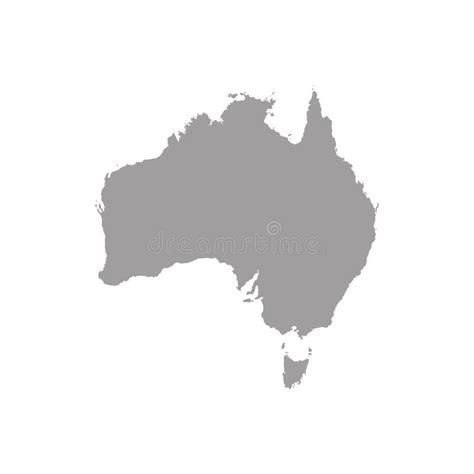 Map Of Australia Stock Vector Illustration Of Line 140470363