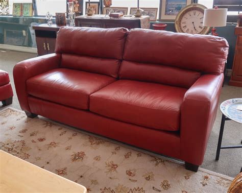 Broyhill Red Sofa New England Home Furniture Consignment