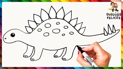 Cómo Dibujar Un Dinosaurio Paso A Paso Y Fácil 🦕 Como Dibujar Un