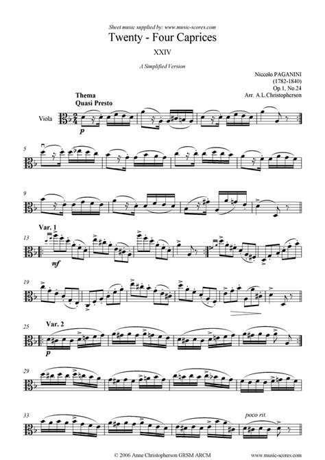 Paganini Caprice 24 Viola Ubicaciondepersonascdmxgobmx