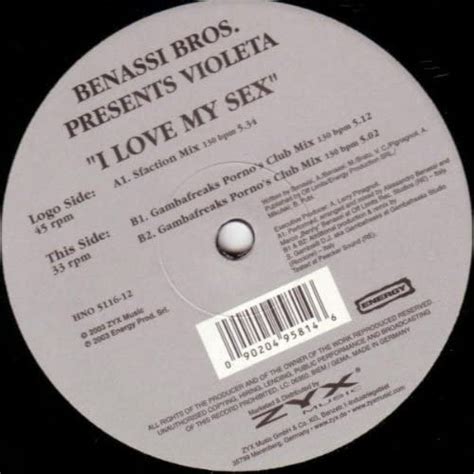 amazon i love my sex [12 inch analog] benassi bros 輸入盤 ミュージック