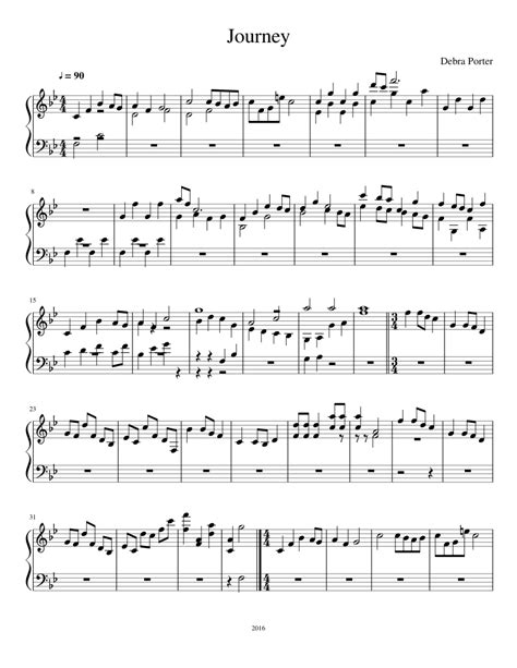 Journey Sheet Music For Piano Solo
