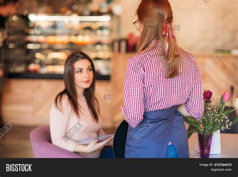 Back View Waitress Image Photo Free Trial Bigstock