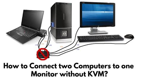 Hence, if your laptop has one port, connect it to this device, and use two hdmi cables to connect to the two monitors via the two new hdmi interfaces this splitter provides. How to Connect two Computers to one Monitor without KVM ...
