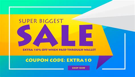 Creative Sale Discount Banner Poster Design Template For Adverti