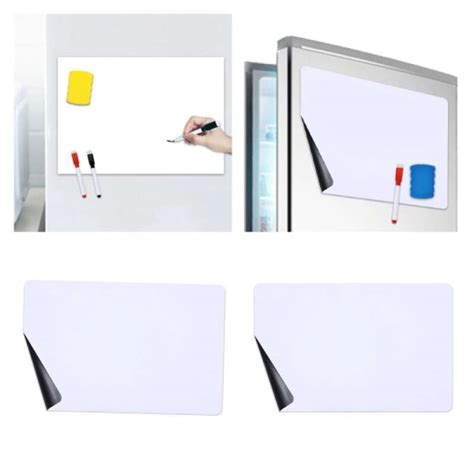 Promo 2x Magnetic Whiteboard Sticker Dry Erase Sheet Self Adhesive