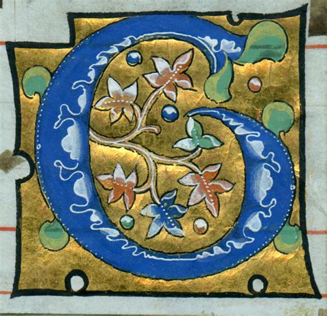 Illuminated Manuscript Letter C Goimages Valley