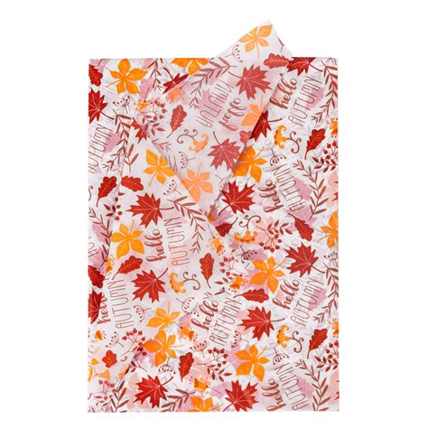 Wrapaholic T Wrapping Tissue Paper Maple Leaf Printed Tissue Paper