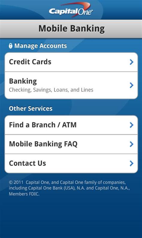 Capital one has a credit card application portal where you can review the available options. Capital One Releases Android App: Pay Bills, View Recent ...