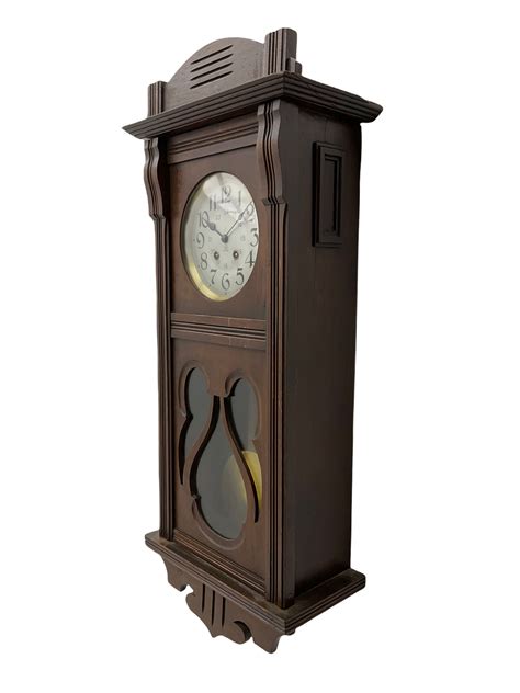 An Early 20th Century Art Nouveau Style Wall Clock With A French