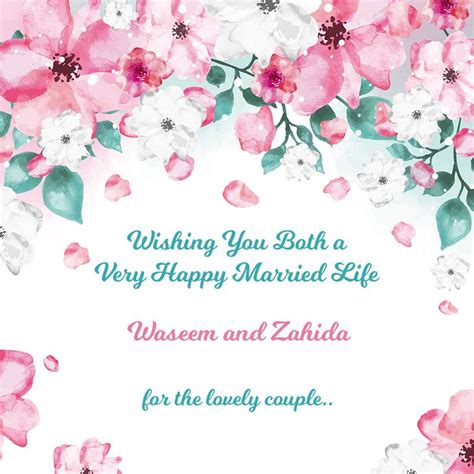 Wedding Wishes Happy Married Life Wishes In 2020 Wedding Cards