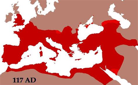 Maximal Extent Of The Roman Empire Under Trajan In 117 Ad Roman