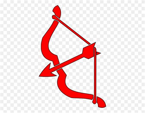 Red Bow N Arrow Clip Art Bow And Arrow Png Flyclipart