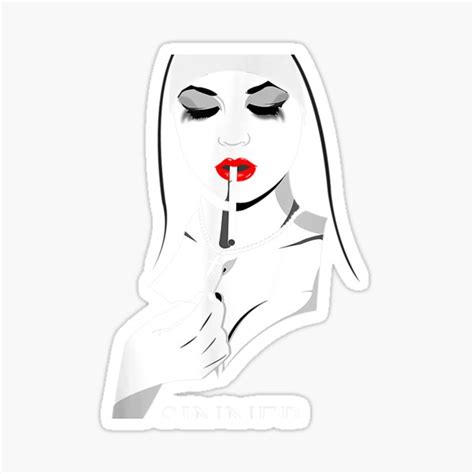 Sinner Sexy Nun Bdsm Sub Dom Fetish Master Sticker For Sale By