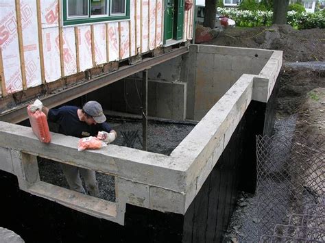 Basement Crawl Space Excavation With Underpinning Foundation Bisson