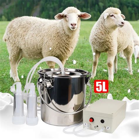 L Milking Machine Milker Automatic Electric Pulsating For Farm Cows Goats Sheep Vacuum Pump