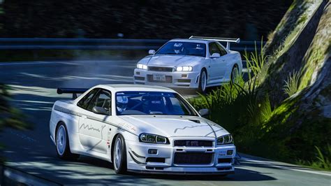 Online Touge Run With Two Tuned Nissan Skyline Gt R R At Tsuchisaka