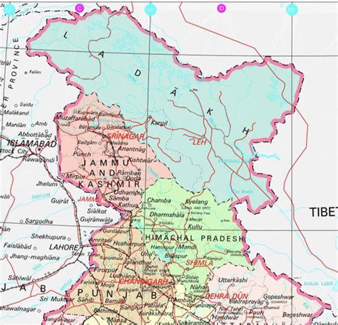 Ladakh In India Political Map