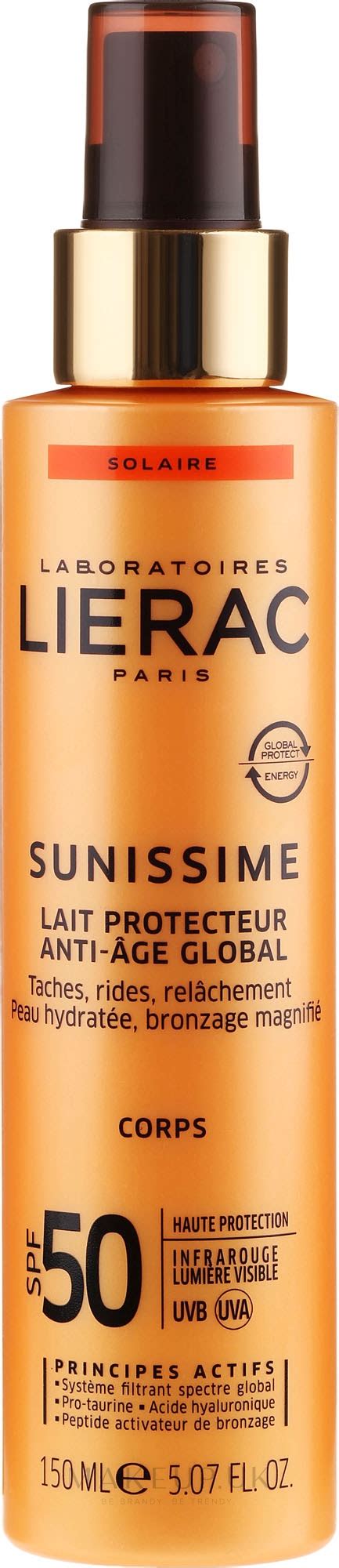 Lierac Sunissime Sun Protection Body Milk Spf50 Makeupuk
