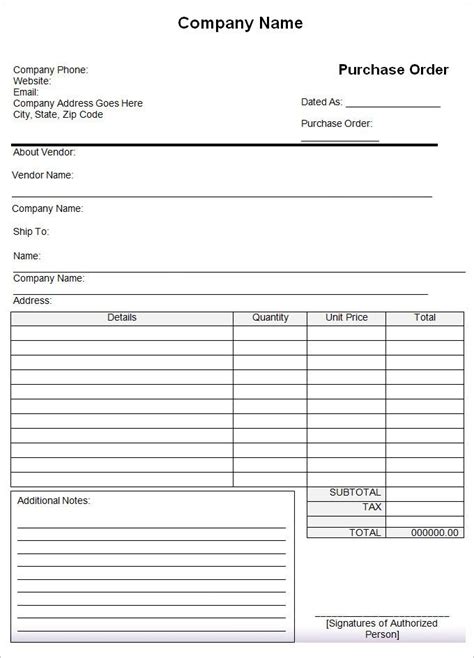 54 Purchase Order Examples Pdf Doc Purchase Order Template