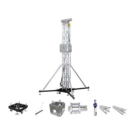 Aluminum Truss Ground Support System Manual Chain Hoist Lifting Tower